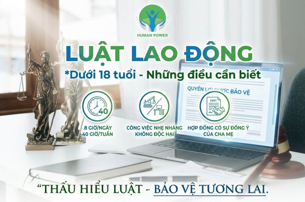 Luật lao động dưới 18 tuổi 2026