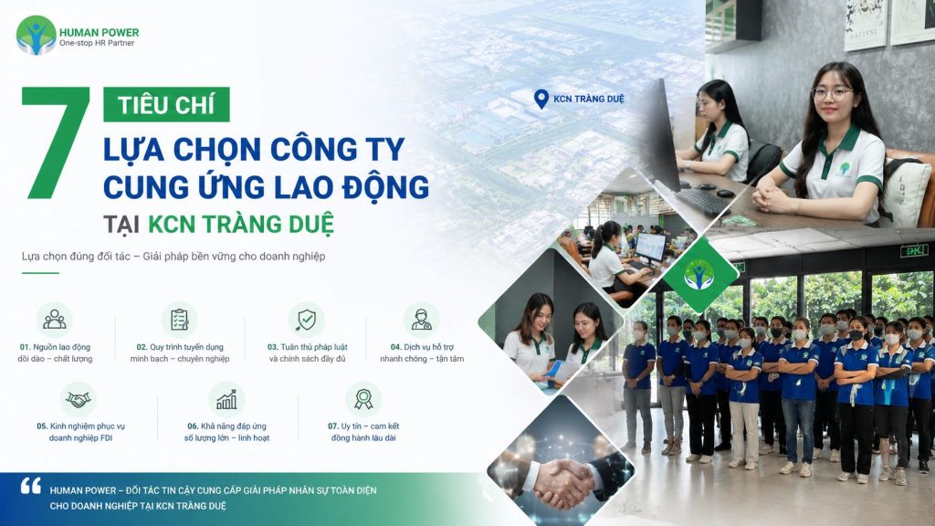 cung ứng lao động kcn tràng duệ