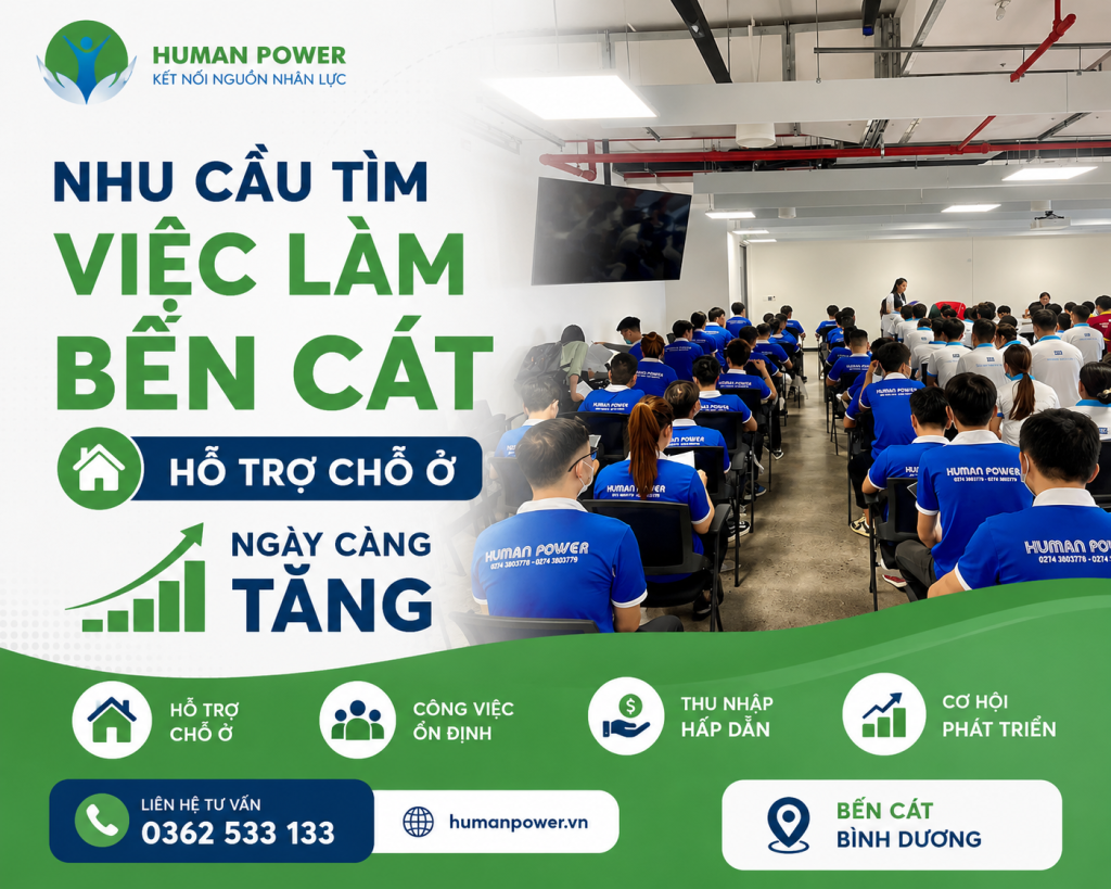 Việc Làm Bến Cát Hỗ Trợ Chỗ Ở
