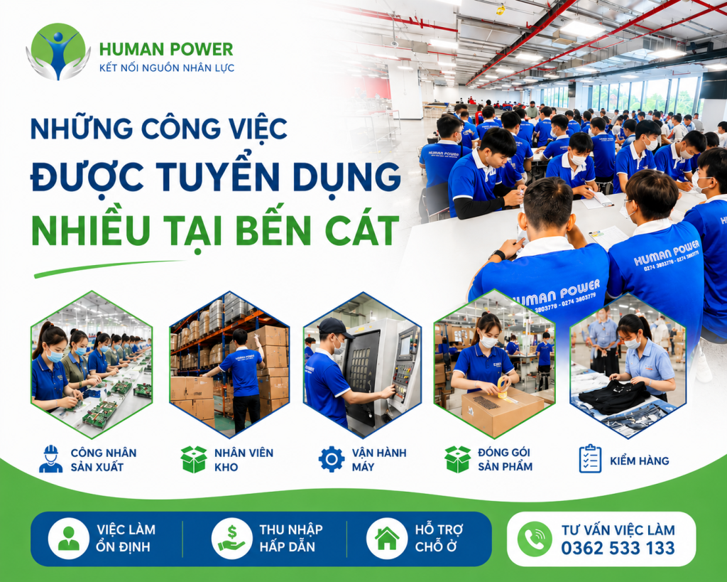 Việc Làm Bến Cát Hỗ Trợ Chỗ Ở