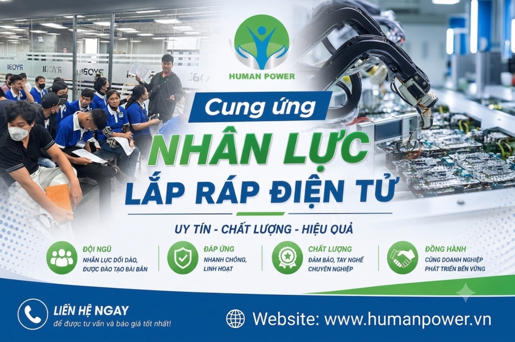 Dự Báo Năm 2026: Giải Pháp Cung Ứng Lao Động Lắp Ráp Linh Kiện Điện Tử Tối Ưu