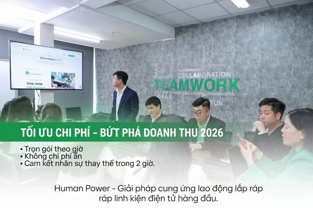 Dự Báo Năm 2026: Giải Pháp Cung Ứng Lao Động Lắp Ráp Linh Kiện Điện Tử Tối Ưu