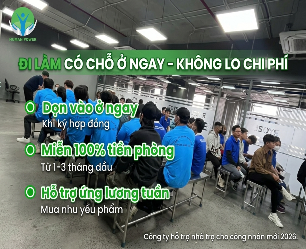 Công ty hỗ trợ nhà trọ cho công nhân mới