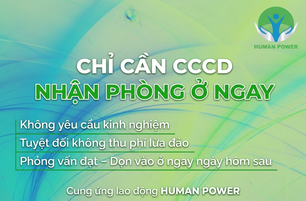 Tuyển lao động phổ thông hỗ trợ nhà trọ