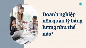 Doanh nghiệp nên quản lý bảng lương như thế nào?