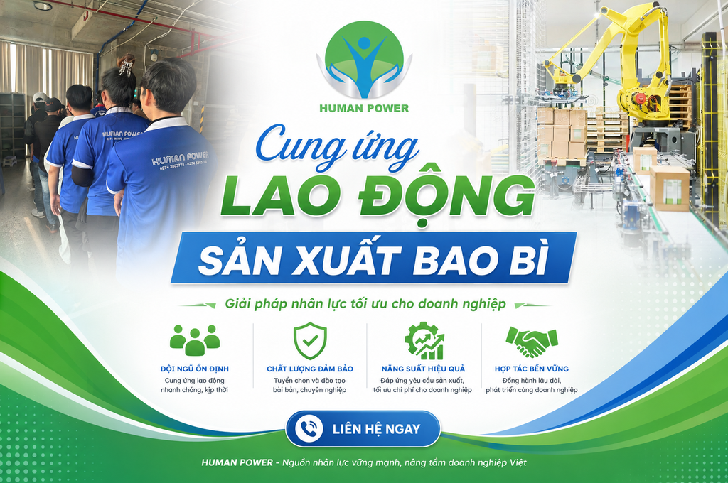 Xu Hướng Cung ứng lao động sản xuất bao bì Năm 2026: Giải Pháp Nhân Sự Tối Ưu