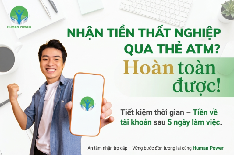Nhận tiền thất nghiệp qua thẻ ATM được không?