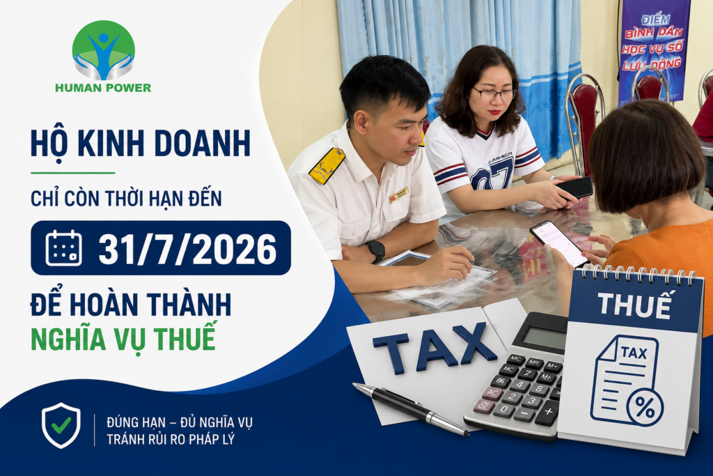 Khai thuế hộ kinh doanh 2026