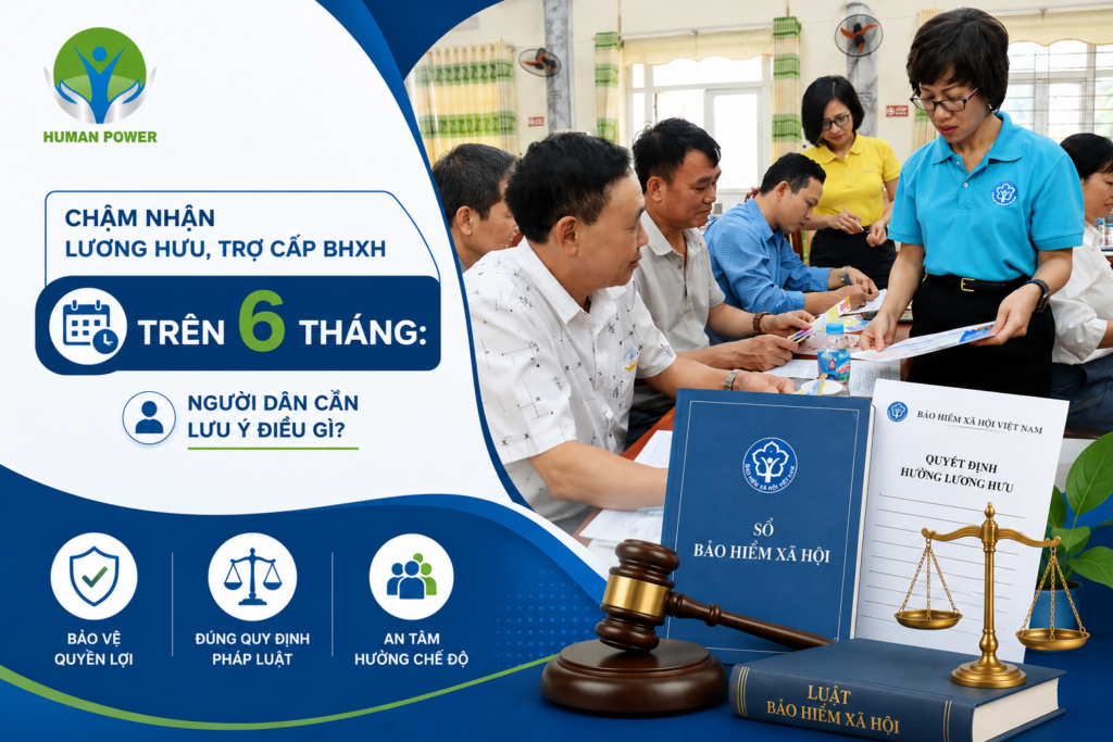 chậm nhận lương hưu