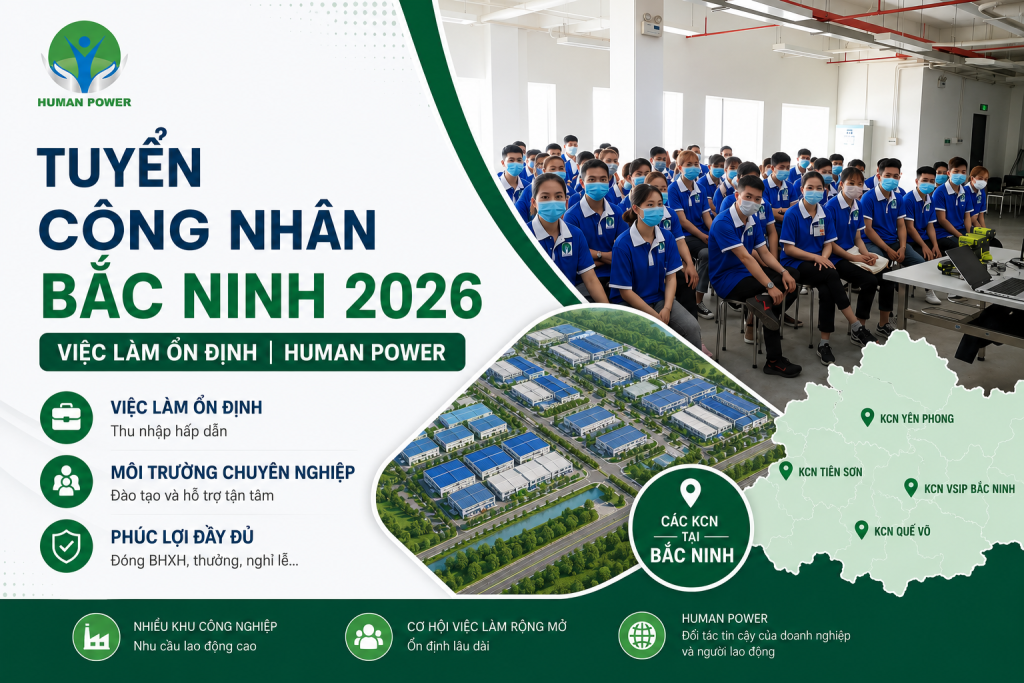 tuyển công nhân bắc ninh
