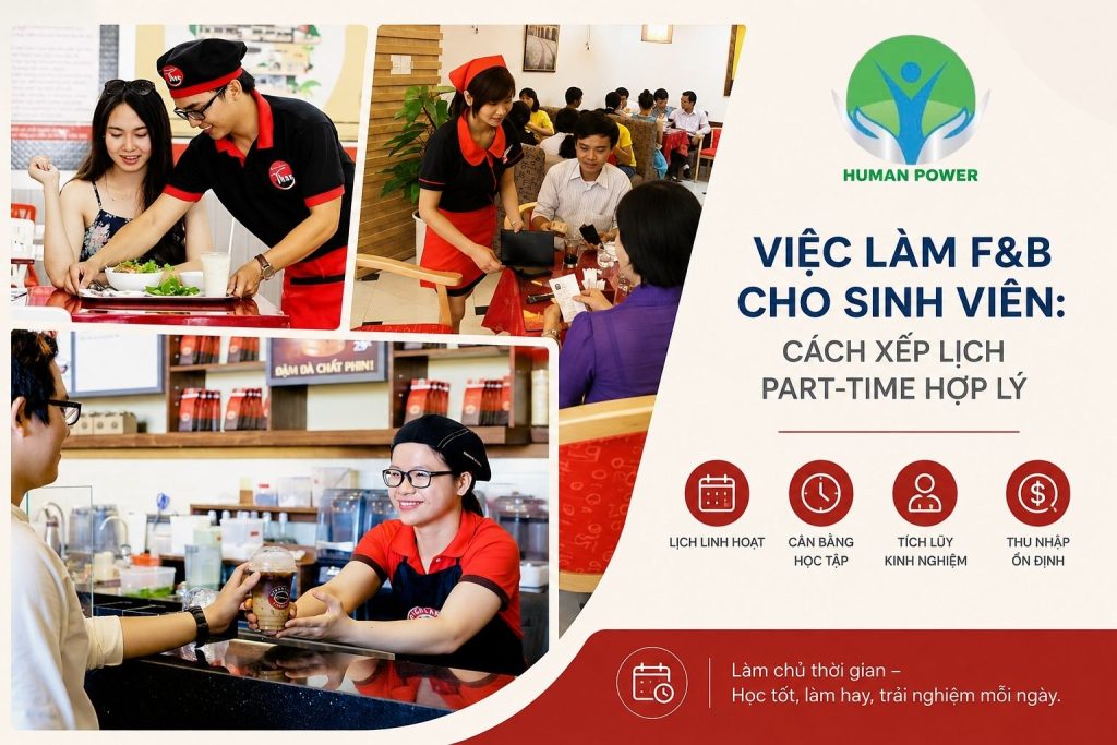 Việc làm F&B cho sinh viên