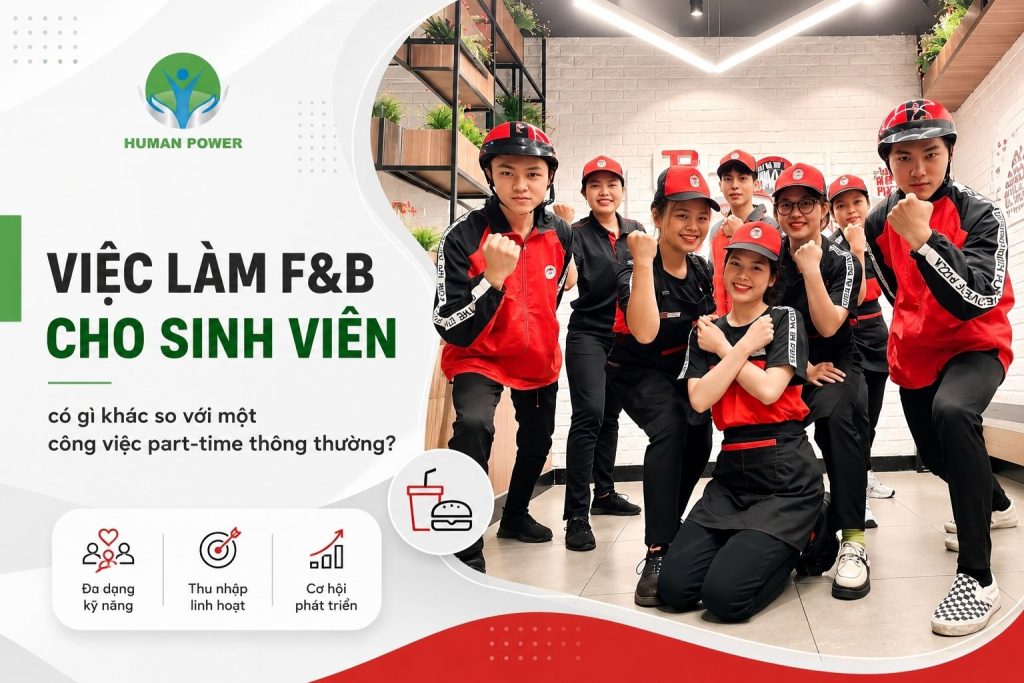 Việc làm F&B cho sinh viên