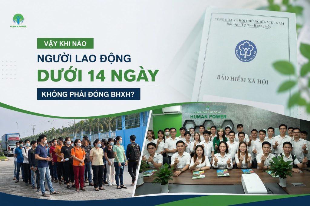 làm dưới 14 ngày có phải đóng BHXH