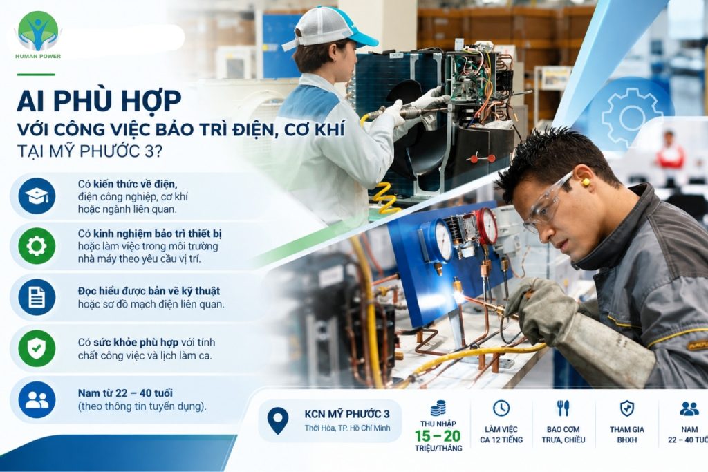 Việc Làm Bảo Trì Điện